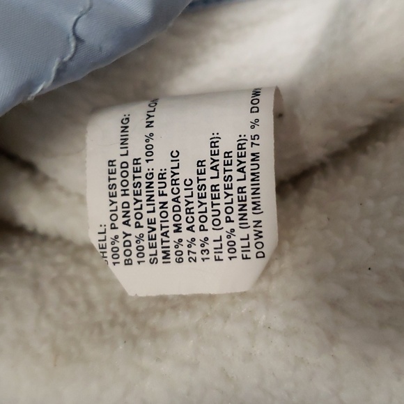 (L) GAP Youth Girl's Plush Lined Cozy Embroidered Coat Outdoor Insulation Hooded - Picture 4 of 10